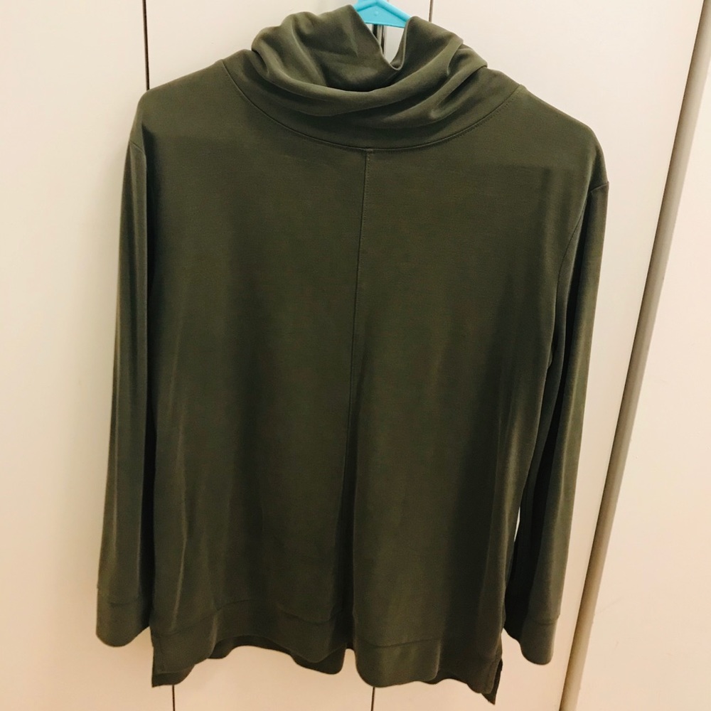 A New Day dark green cowl neck pullover